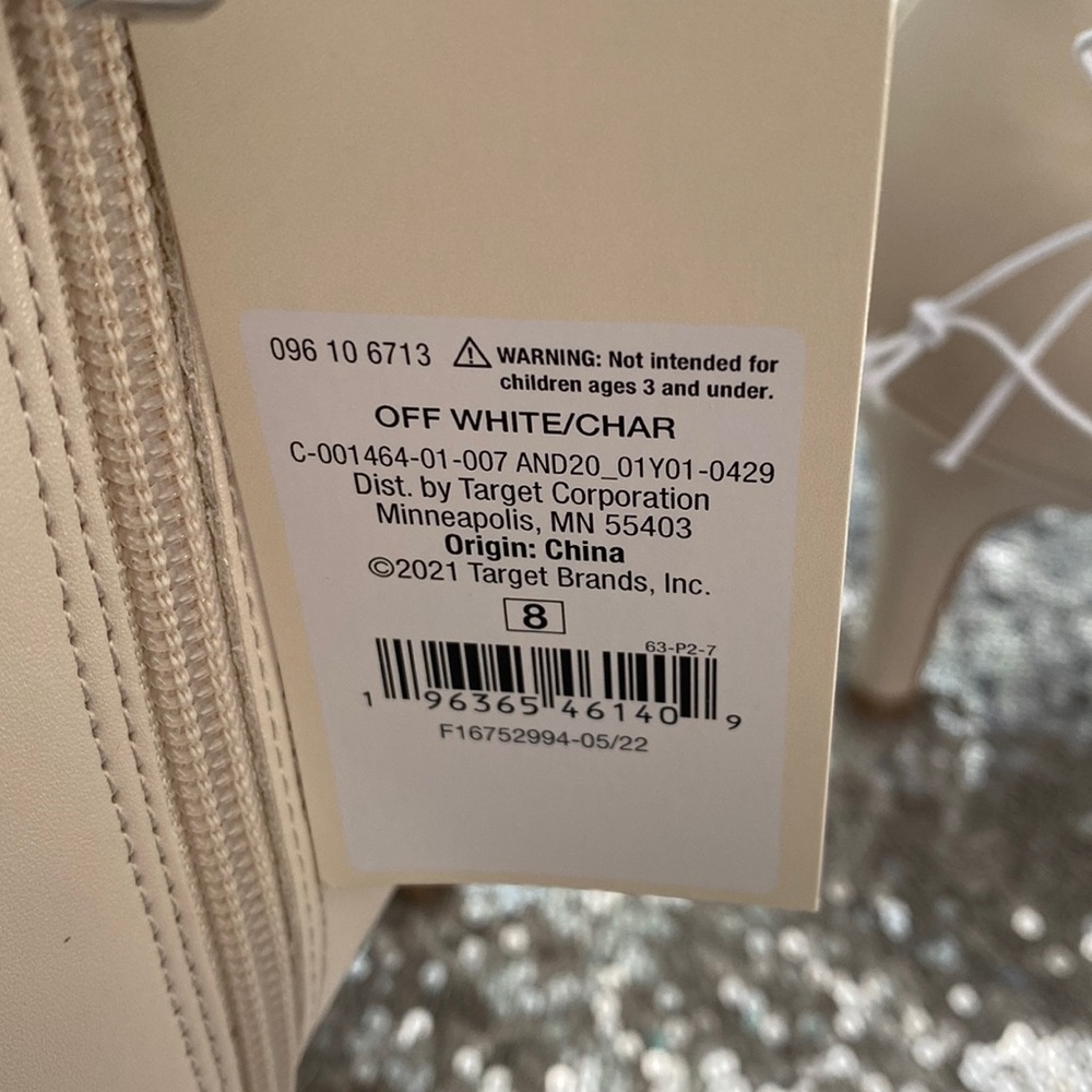 A New Day Women’s Off White Char Heeled Dress Boots Size 8 - Picture 12 of 12